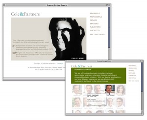 Cole & Partners website design by Swerve Design Group, Toronto