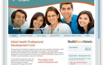Allied Health Professional Development Fund Gets New Web Site