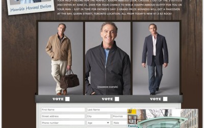 Astral Media: Makeover Your Man Contest – Website Design