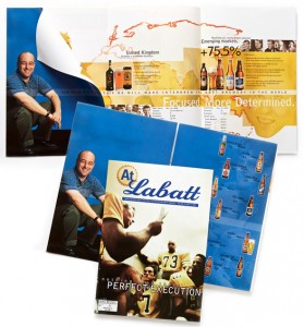 Newsletter for Labatt. Designed by Swerve Design Toronto
