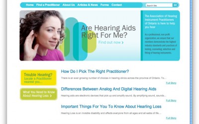 Help Me Hear – Website Design