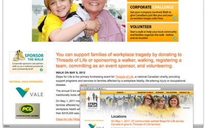 Steps for Life Web Site Design