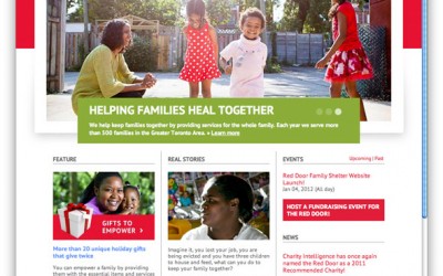 Red Door Shelter Web Site Redesign