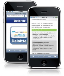 Deloitte SAP Mobile Site Design by Swerve Design, Toronto
