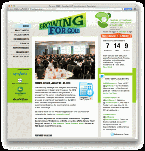 CGSA Conference website design by Swerve Design, Toronto