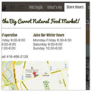 Carrot store hours