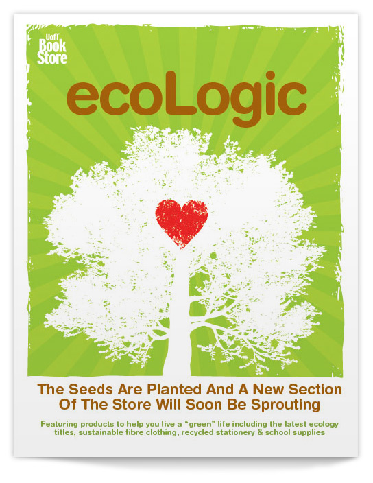 ecoLogic Poster for UofT bookstore
