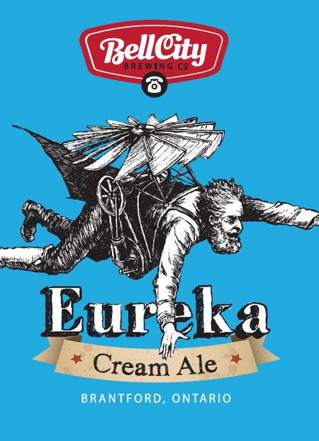 Eureka craft beer label design