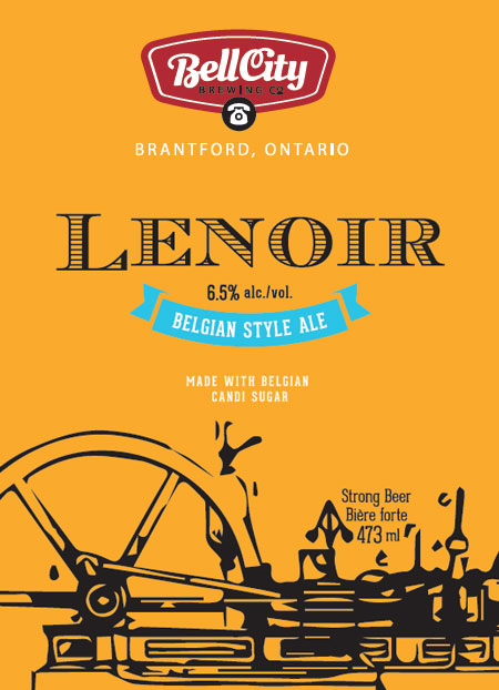 Lenoir craft beer label design