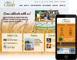 Big Carrot, website design