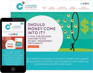 Website design for the Change Foundation