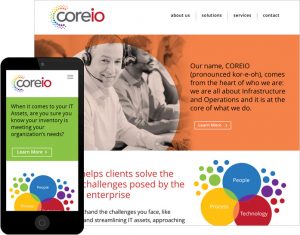 Coreio: website design by Swerve