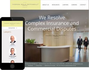 Website design for law firm