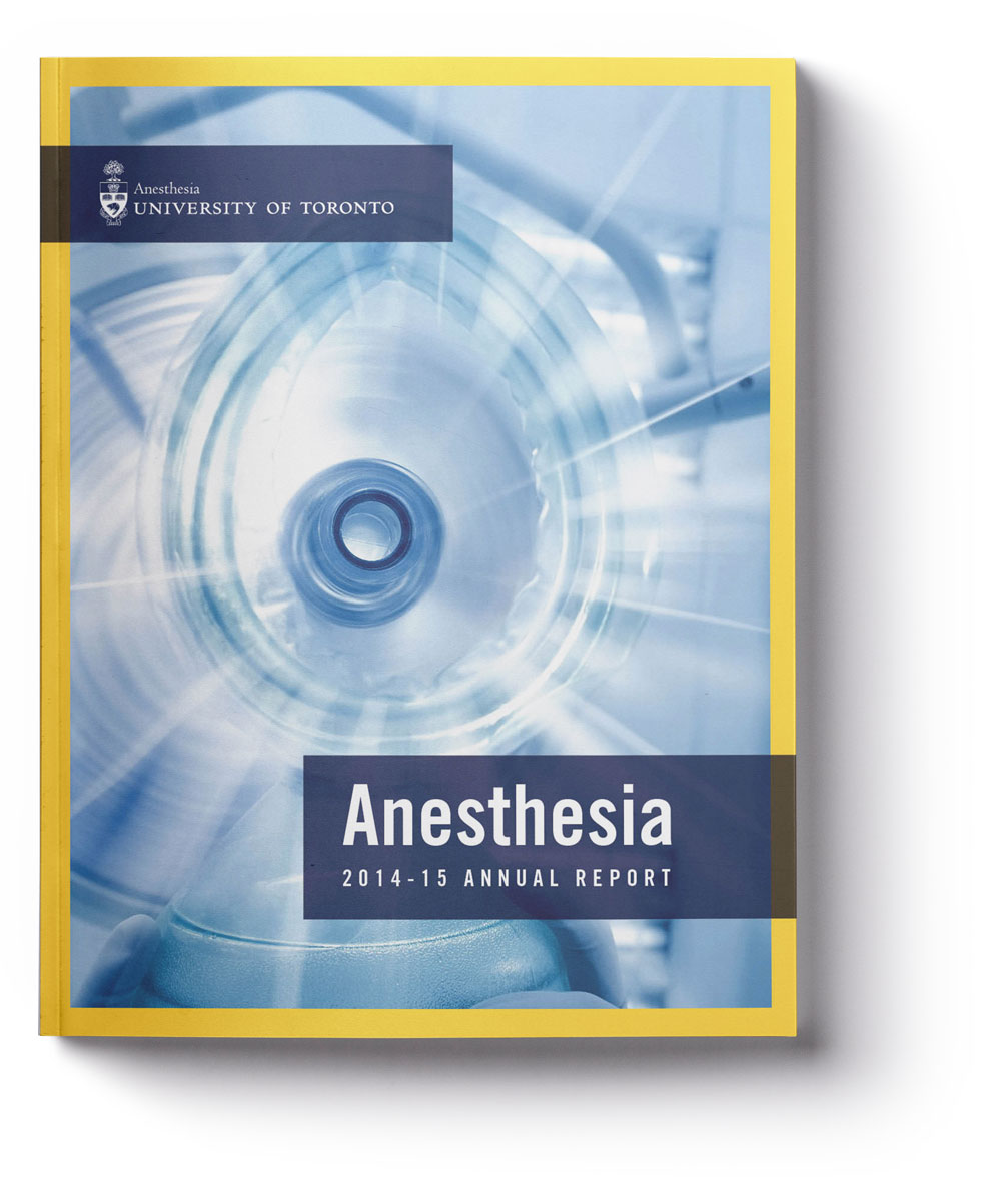 UofT Anesthesia annual report 2014-15 cover