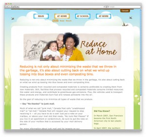 Reduce at Home page