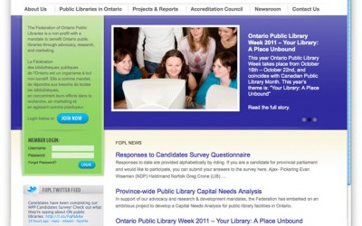 Federation of Ontario Public Libraries Web Site Design