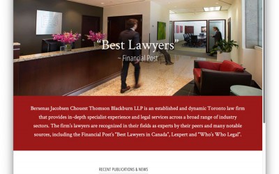 Law Firm Website Design: Lex Canada