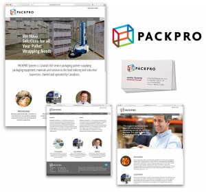 Packpro site and logo