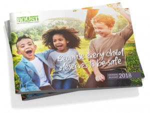 Boost 2018 Annual Report Design Cover