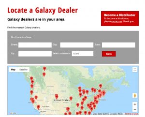 Dealer locator map design