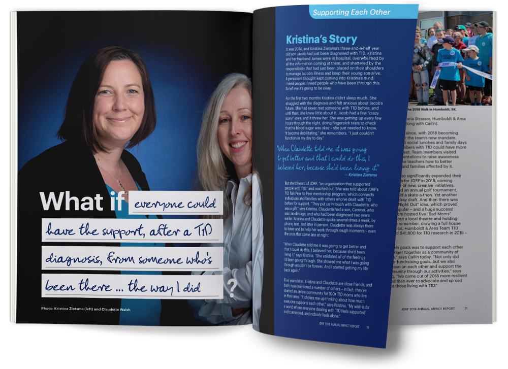 JDRF 2018 Impact Report, inside pages