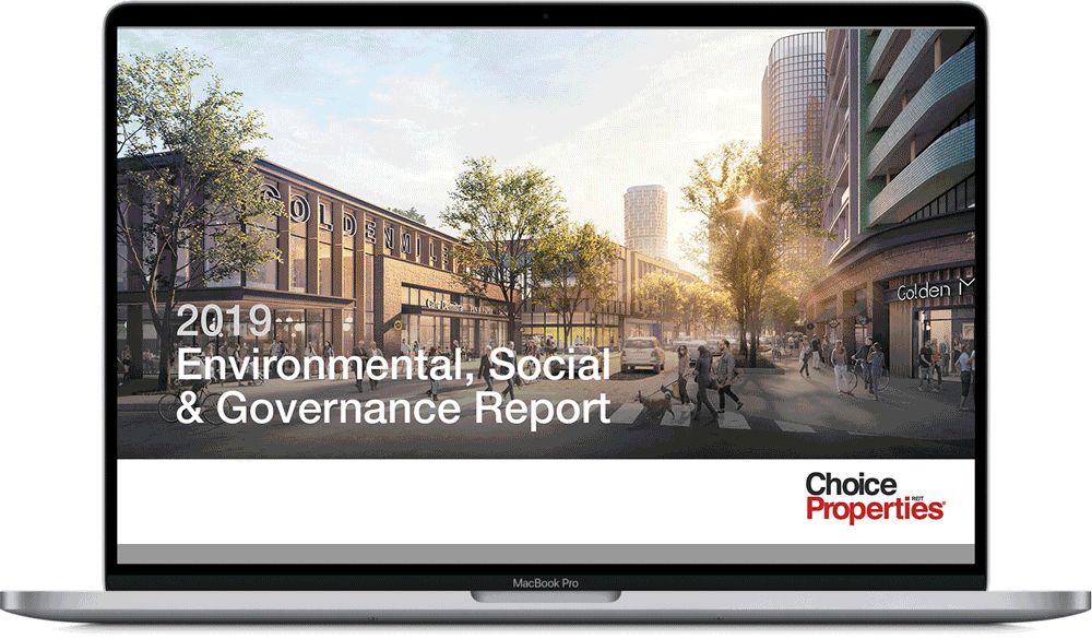 Sustainability report 2019 for Choice Properties