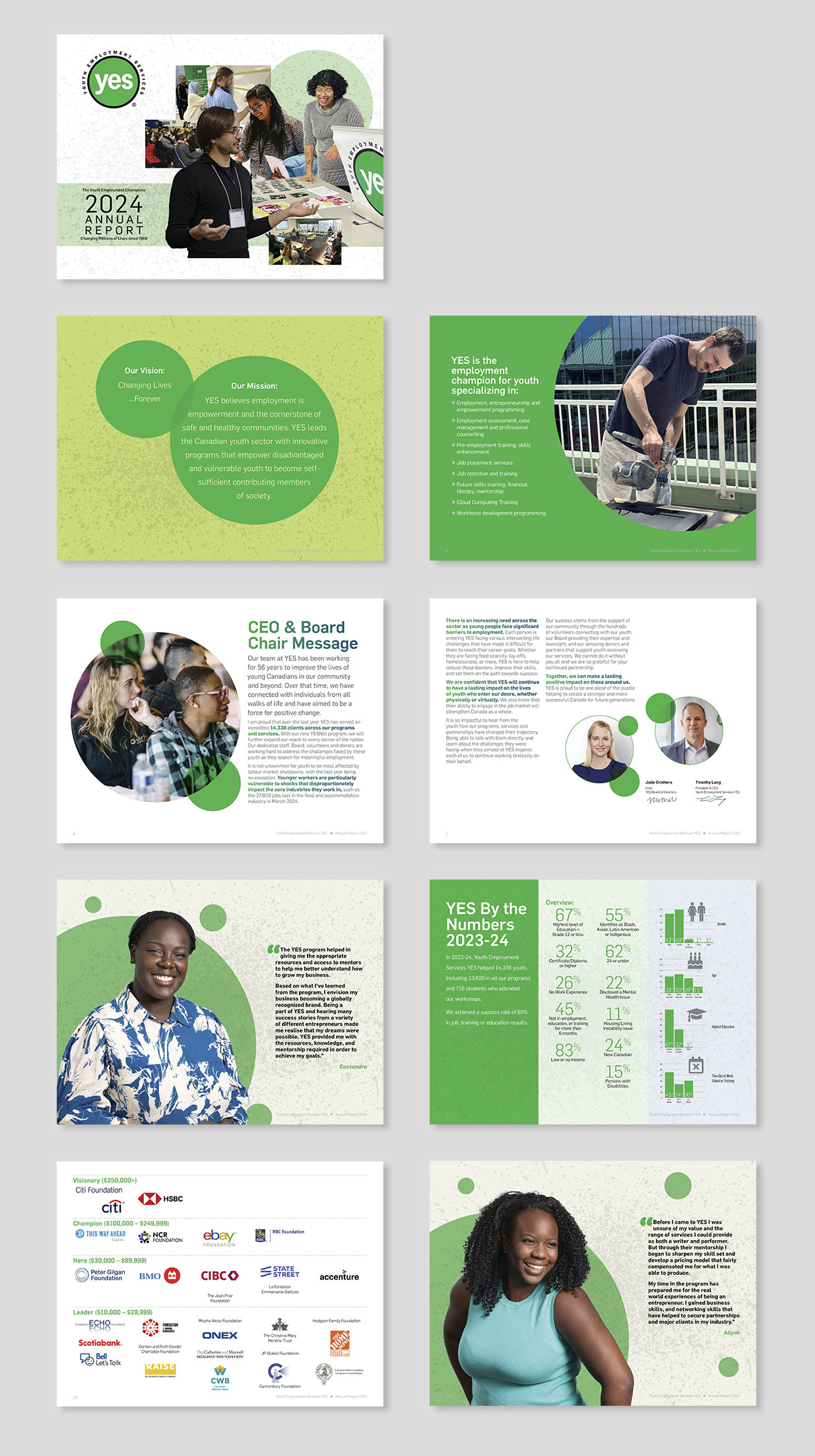 YES 2024 annual report design